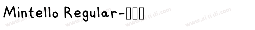Mintello Regular字体转换